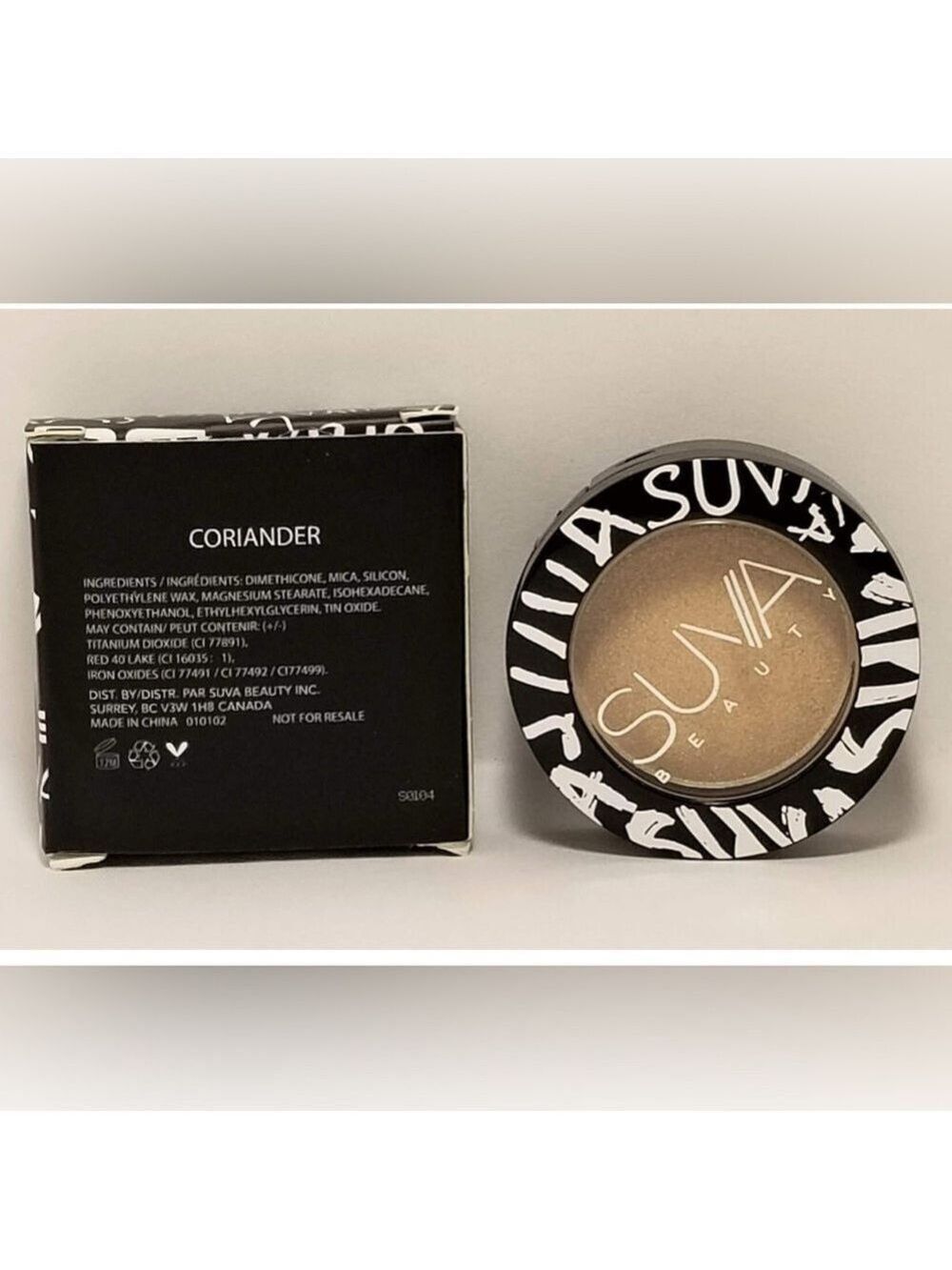 NIB SUVA Beauty Eyeshadow in Coriander
